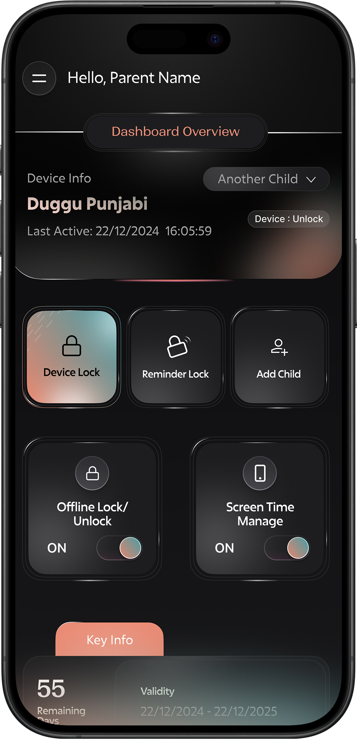 Family First App Interface